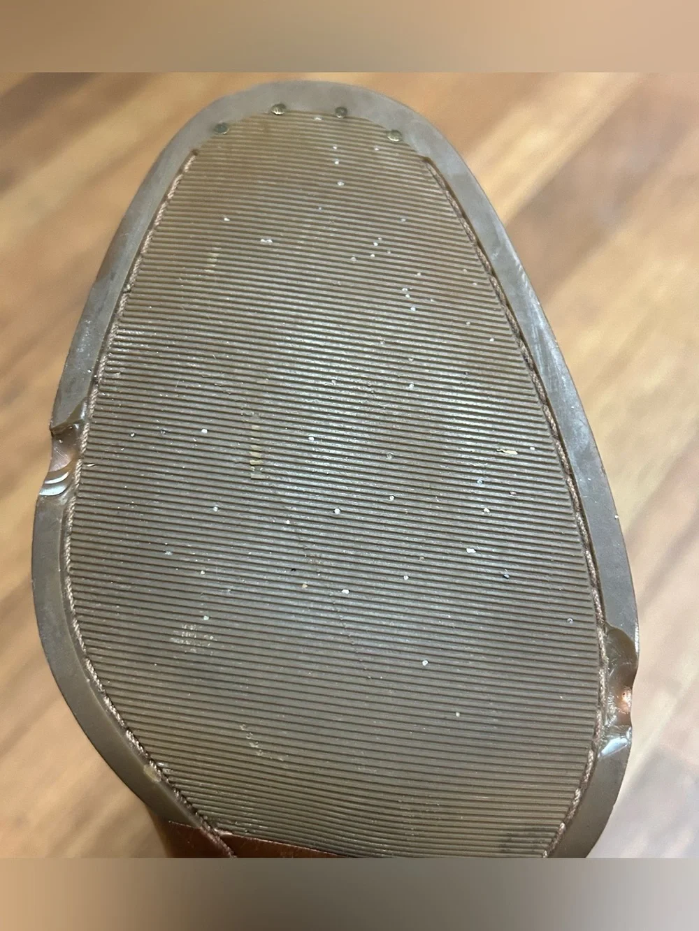 FRYE Men's Tan Leather Clog Mules